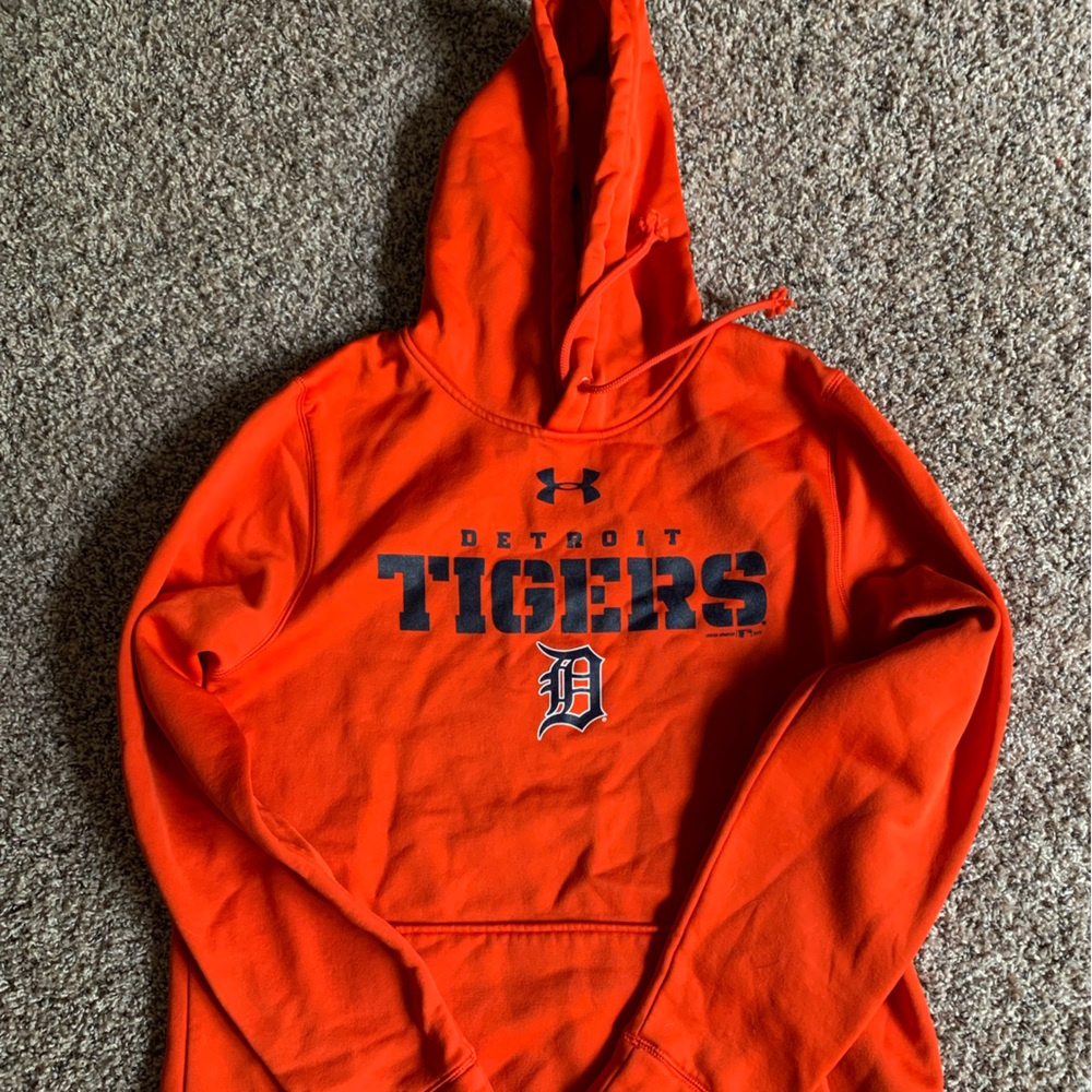 Under Armour Bright Orange Detroit Tigers Sweatshirt